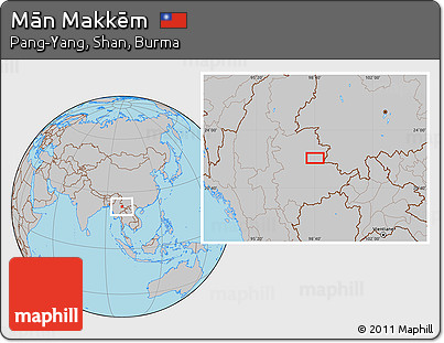Gray Location Map of Mān Makkēm