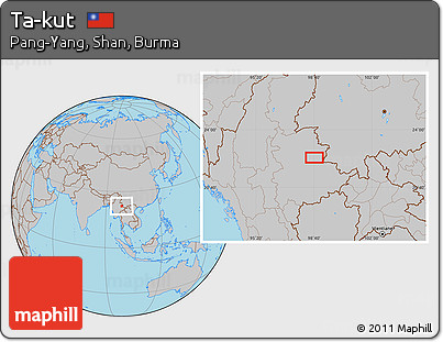 Gray Location Map of Ta-kut