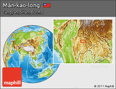 Physical Location Map of Mān-kao-long
