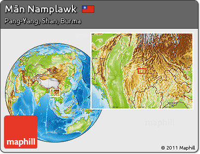 Physical Location Map of Mān Namplawk