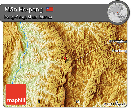 Physical Map of Mān Ho-pang