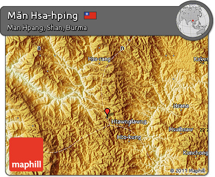Physical Map of Mān Hsa-hping