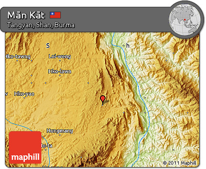 Physical Map of Mān Kāt