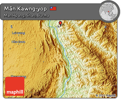 Physical Map of Mān Kawng-yop
