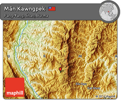 Physical Map of Mān Kawngpek