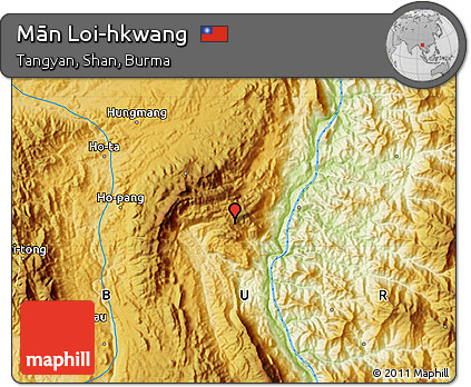 Physical Map of Mān Loi-hkwang
