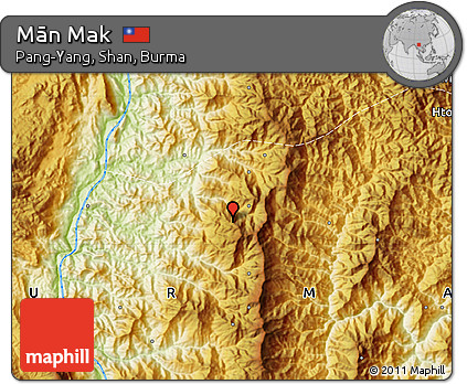 Physical Map of Mān Mak