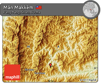 Physical Map of Mān Makkēm
