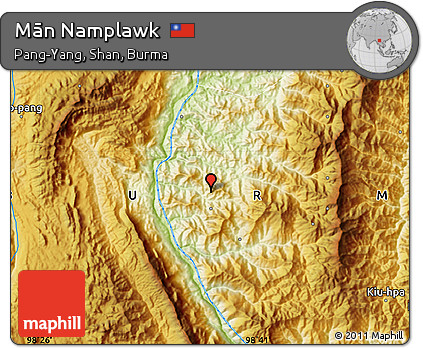 Physical Map of Mān Namplawk