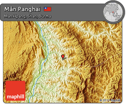 Physical Map of Mān Panghai
