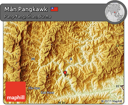 Physical Map of Mān Pangkawk