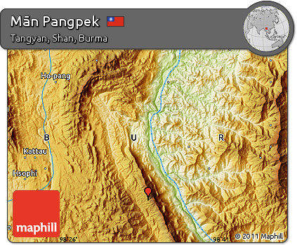 Physical Map of Mān Pangpek