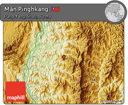 Physical Map of Mān Pinghkang