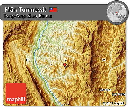 Physical Map of Mān Tumnawk
