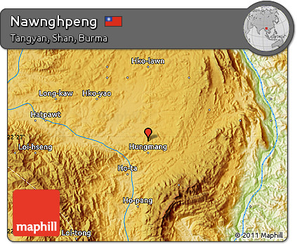 Physical Map of Nawnghpeng