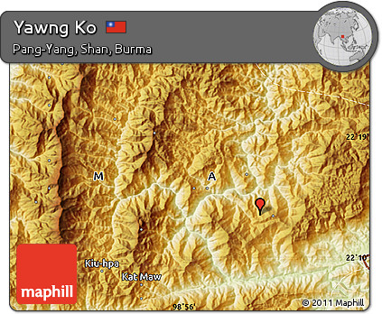 Physical Map of Yawng Ko