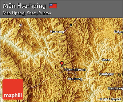 Physical Map of Mān Hsa-hping