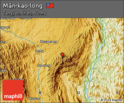 Physical Map of Mān-kao-long