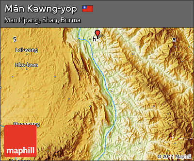 Physical Map of Mān Kawng-yop