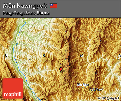Physical Map of Mān Kawngpek