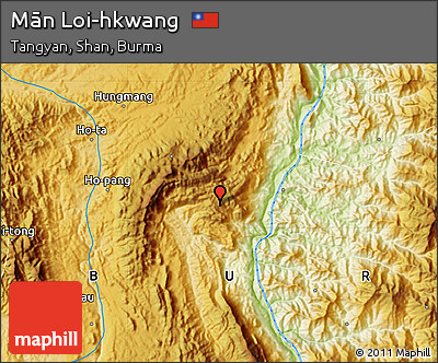Physical Map of Mān Loi-hkwang