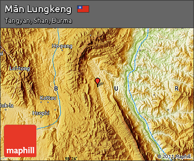Physical Map of Mān Lungkeng