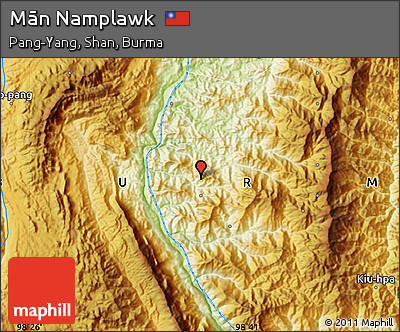 Physical Map of Mān Namplawk