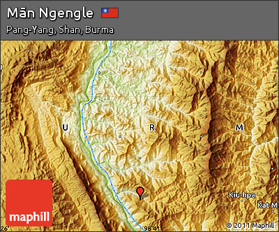 Physical Map of Mān Ngengle