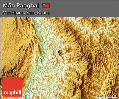 Physical Map of Mān Panghai