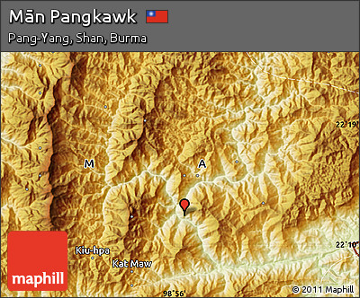 Physical Map of Mān Pangkawk