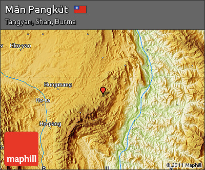 Physical Map of Mān Pangküt
