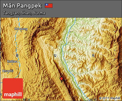 Physical Map of Mān Pangpek