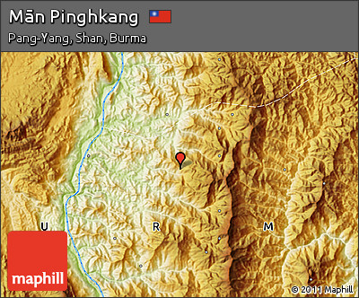 Physical Map of Mān Pinghkang