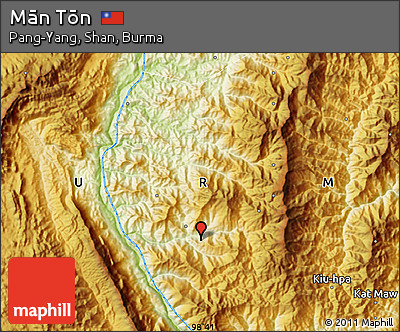 Physical Map of Mān Tōn