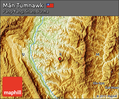 Physical Map of Mān Tumnawk