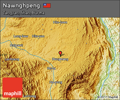 Physical Map of Nawnghpeng