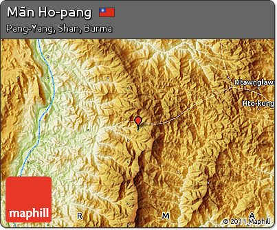 Physical Map of Mān Ho-pang