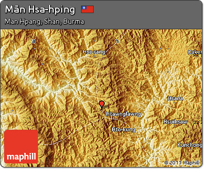 Physical Map of Mān Hsa-hping
