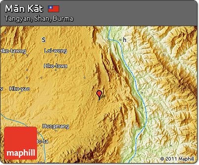 Physical Map of Mān Kāt