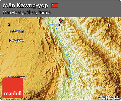Physical Map of Mān Kawng-yop