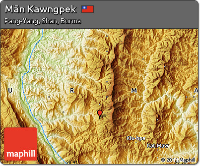 Physical Map of Mān Kawngpek