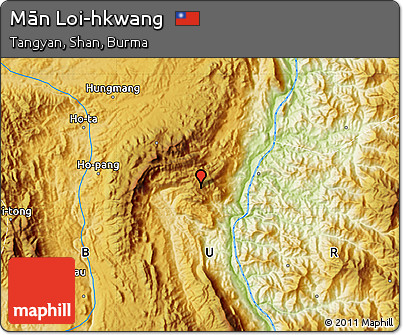 Physical Map of Mān Loi-hkwang