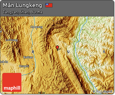 Physical Map of Mān Lungkeng