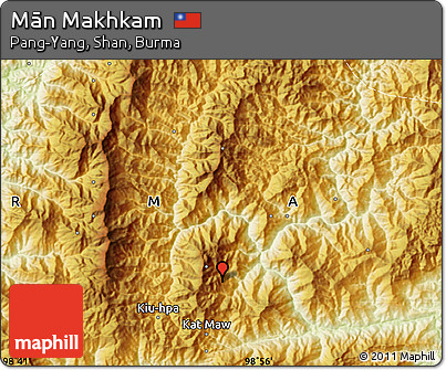 Physical Map of Mān Makhkam