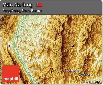 Physical Map of Mān Na-long