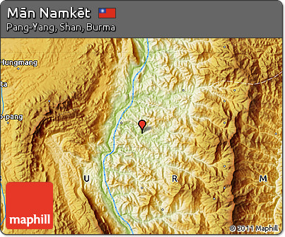 Physical Map of Mān Namkēt