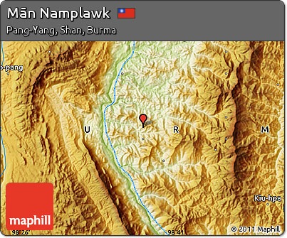 Physical Map of Mān Namplawk