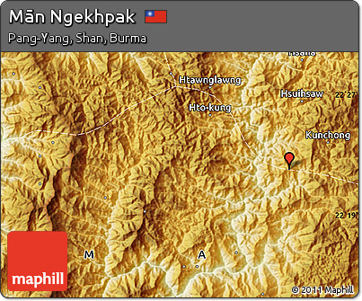 Physical Map of Mān Ngekhpak