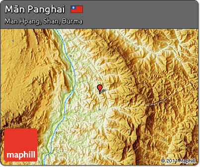 Physical Map of Mān Panghai