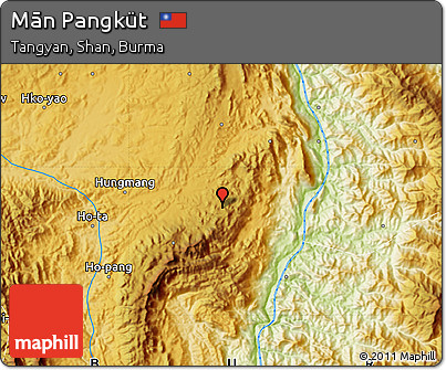 Physical Map of Mān Pangküt